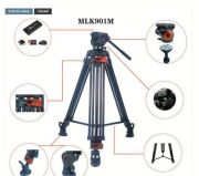 Milica MLK-901M 165cm Çantalı Profesyonel Video Tripod