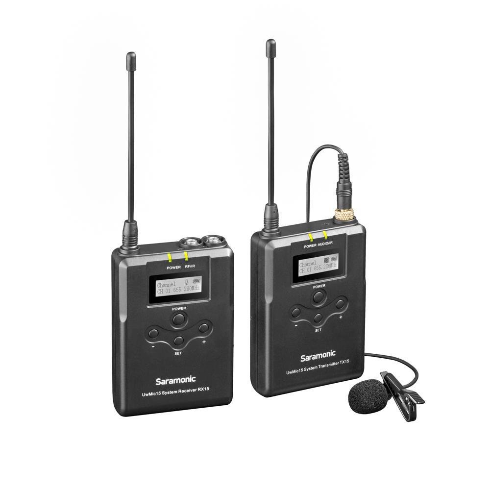 Saramonic Uwmic15 16 Kanallı UHF Kablosuz Yaka Mikrofonu
