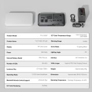 Photoolex Matrix 7 RGB 7 İnç 36W Profesyonel Video Fotoğraf ve Canlı Yayın LED Panel Işık - LS-174-01