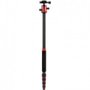 Benro MeFOTO C1350Q1R RoadTrip Carbon Fiber Travel Tripod Kit(Red)