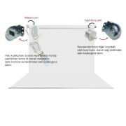 Stüdyo Teknik 160x270 cm Fon Perdesi Beyaz