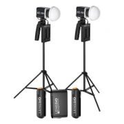 PDX KY-BK618 LED Video Işığı İkili Ayaklı, Mikrofonlu Kit