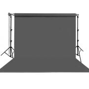 Stüdyo Teknik 270x580Cm Gri Taşınabilir Kumaş Fon Perdesi