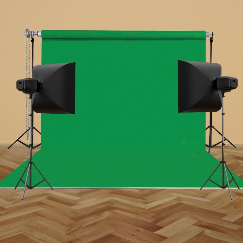 STÜDYO TEKNİK 270X580CM YEŞİL TAŞINABİLİR KUMAŞ FON PERDESİ