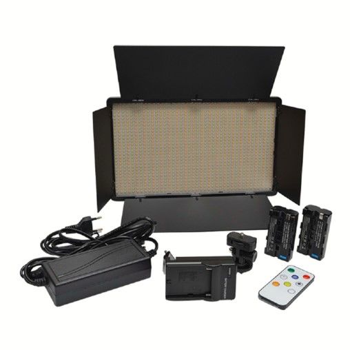 DP-LED 800 Pro Video Işık Panelli Kamera Işığı Youtube Video Işık iki adet Batarya + 2M Ayak