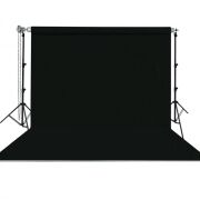 STÜDYO TEKNİK 270X580CM SİYAH TAŞINABİLİR KUMAŞ FON PERDESİ