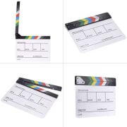 GDX CLP-01 Film Klaketi Profesyonel Sahne ve Plan Takip Aparatı Clapperboard