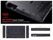 FEELWORLD LUT7 7 Inç 3D LUT Ultra Parlak 2200nit Dokunmatik Ekran Kamera  Alan Monitörü