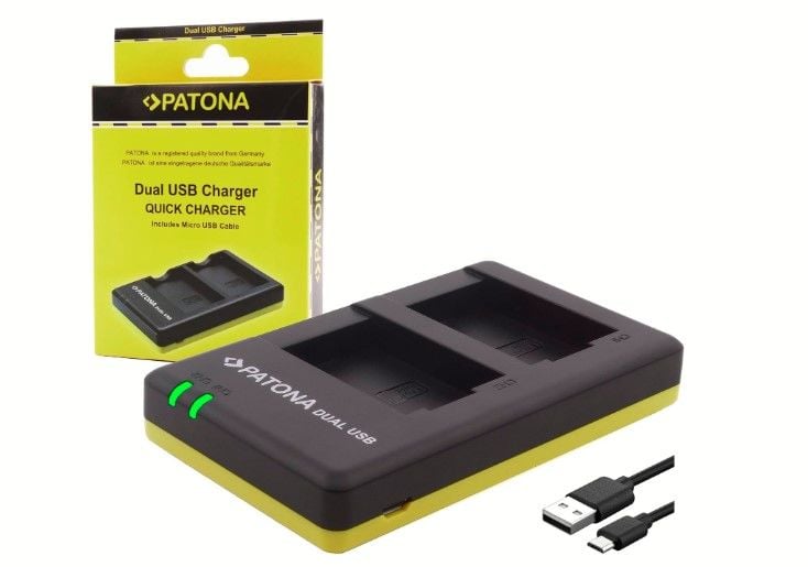 PATONA 1948 PS-BLS5 OM SYSTEM OM-5 İkili Şarj Aleti