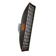 GDX SBW 30x140cm Tek Tıkla Kolay Kurulum Gridli Strip Softbox Bowens Mount Petekli Kenar ve Boy Işığı