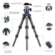 Sirui AM-223 + B-00K Karbon Fiber Profesyonel Tripod Kiti
