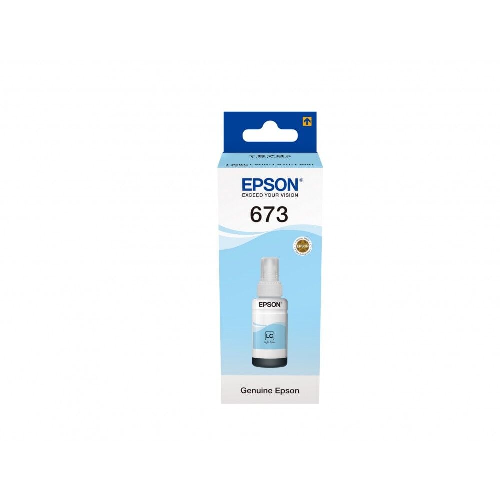 EPSON T6735  Açık Mavi ( Açık Cyan) Mürekkep Şişesi (C13T67354A) -70 ml (Epson L800 / L850 / L1800 / L810)
