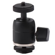 Camten MH-02A Flaş Kızağı İçin Mini Ball Head Top Kafa