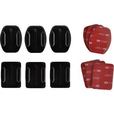 GoPro Yapışkanlı Eğik + Düz Bağlantı Parçası