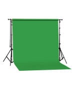 GDX Seyyar Yeşil Kağıt Fon Seti 2.70x11m Standlı Zincir Mekanizmalı Green Screen Chroma Key