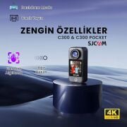 SJCAM C300 Pocket 4K WiFi Aksiyon Kamerası