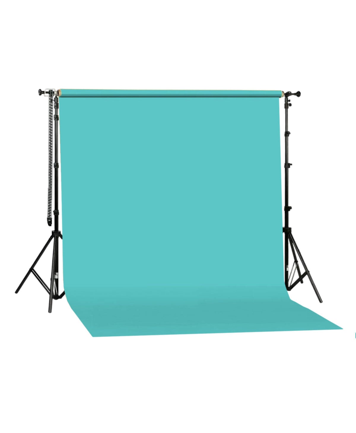 GDX Seyyar 2.70x11m Baby Blue Kağıt Sonsuz Fon Sistemi Ayaklı Makaralı Çocuk ve Ürün Çekim Arka Planı