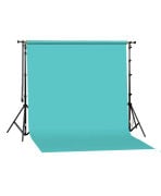 GDX Seyyar 2.70x11m Baby Blue Kağıt Sonsuz Fon Sistemi Ayaklı Makaralı Çocuk ve Ürün Çekim Arka Planı