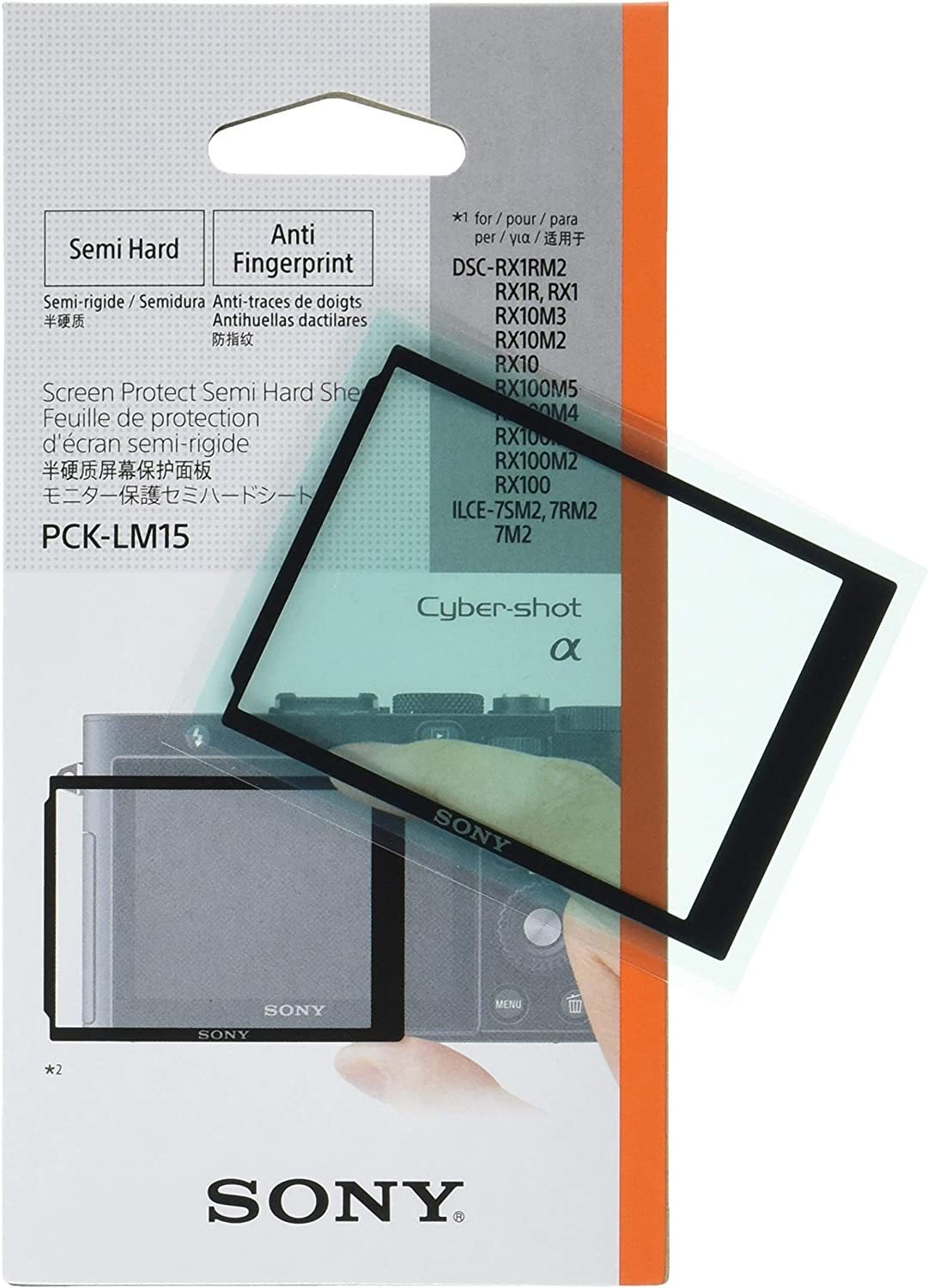 Sony PCK-LM15 Ekran Koruyucu l ILCE-7M2,7RM2,7SM2 ve Seçili RX Serileri için