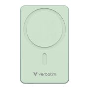 Verbatim 10000 Mah Manyetik Kablosuz (Magsafe) 15W Powerbank 20W PD Yeşil Renk Kablo Dahil-(32228)