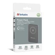 Verbatim 10000 Mah Manyetik Kablosuz (Magsafe) 15W Powerbank 20W PD Gri Renk Kablo Dahil-(32249)