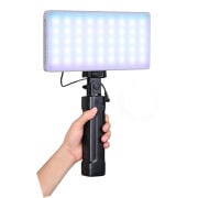 GDX CF-135 II RGB Telefon Vlog Yayın Seti 2500K-9900K Mini RGB LED El Tipi Powerbank Tripod Batarya