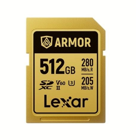 Lexar 512GB 280MB/s ARMOR GOLD Serisi SDXC UHS-II Hafıza Kartı