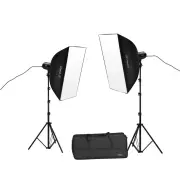 Visico LED-80T II 2'li Led Işık Seti (80W)