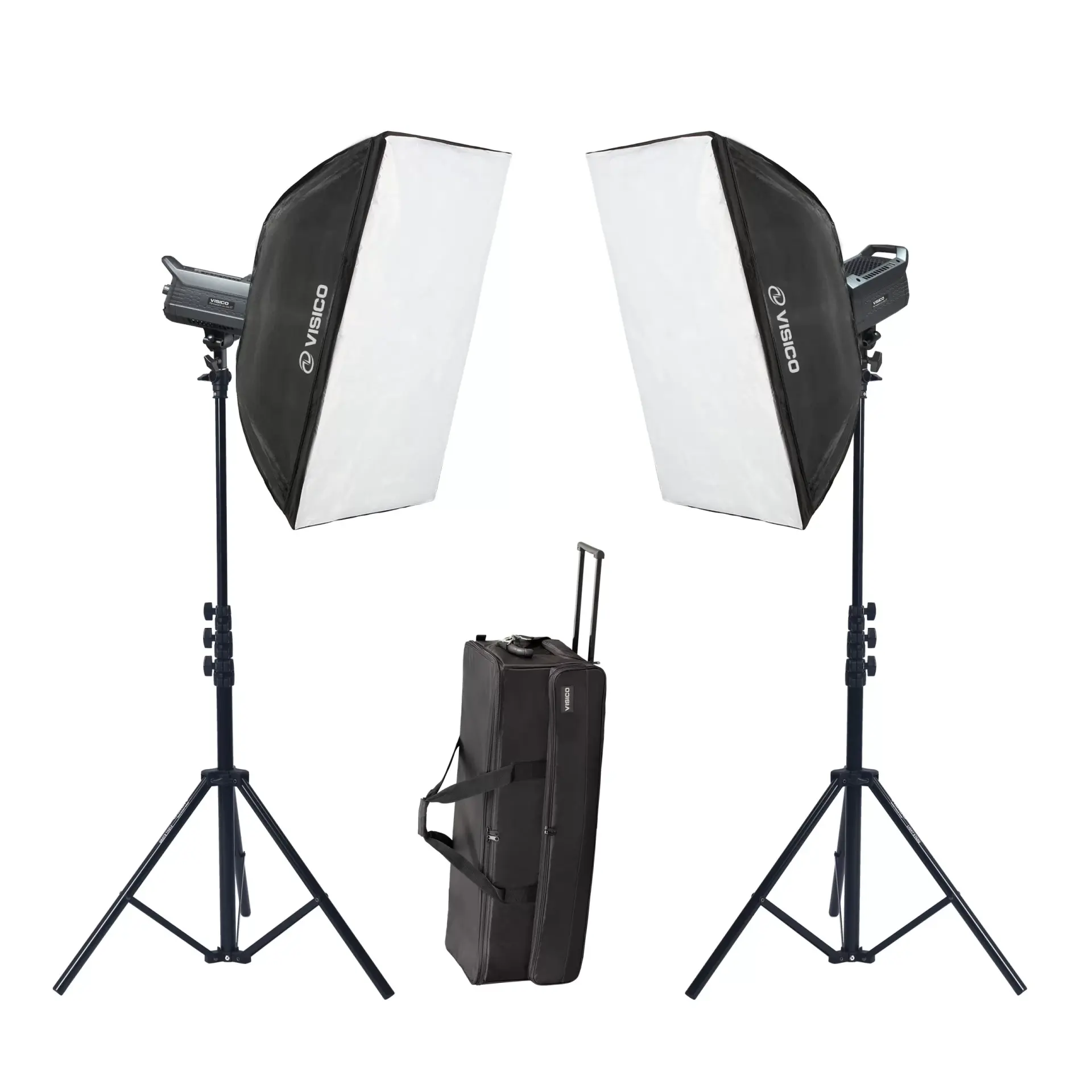 Visico Led-200ST 2’li Video Led Işık Seti (200W)