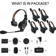 Hollyland Solidcom C1 PRO-6S Profesyonel Kablosuz Intercom Sistemi (6 Kullanıcı)