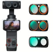 K&F Concept Insta360 Luna Ultra İçin 3 Parça Filtre Seti (CPL + Black Mist 1/4 + ND2-32)