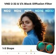 K&F Concept Insta360 Luna Ultra İçin Mist VND Filtre (ND2-32 & 1/4)