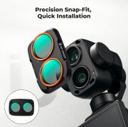K&F Concept Dji Osmo Pocket 4P İçin Polarize (CPL) Filtre (Metal)
