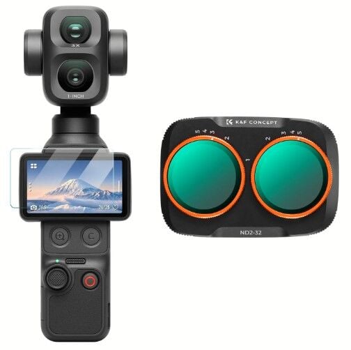 K&F Concept Dji Osmo Pocket 4P İçin Değişken ND Filtre (ND2-32) (Metal)