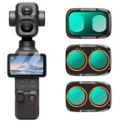 K&F Concept Dji Osmo Pocket 4P İçin 3 Parça Filtre Seti (CPL + Black Mist 1/4 + ND2-32) (Metal)
