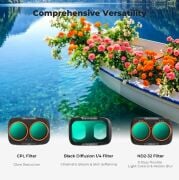 K&F Concept Dji Osmo Pocket 4P İçin 3 Parça Filtre Seti (CPL + Black Mist 1/4 + ND2-32)