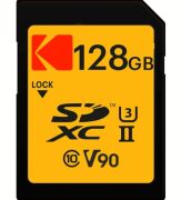 Kodak 128GB UHS-II U3 V90 SD Hafıza Kartı (280MB/s - 240MB/s)