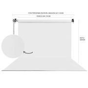 Stüdyo Teknik 270cmx580cm Sonsuz Beyaz Fon Perdesi Seti