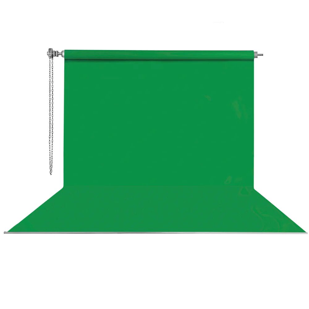 Stüdyo Teknik 270cm x 580cm Sonsuz Yeşil Fon Perdesi Seti