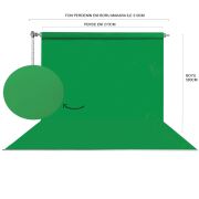 Stüdyo Teknik 270cm x 580cm Sonsuz Yeşil Fon Perdesi Seti