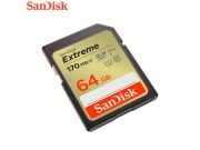 SanDisk Extreme 64GB SDSDXV2-064G-GNCIN 170MB/s SD UHS-I 4K UHD Hafıza Kartı