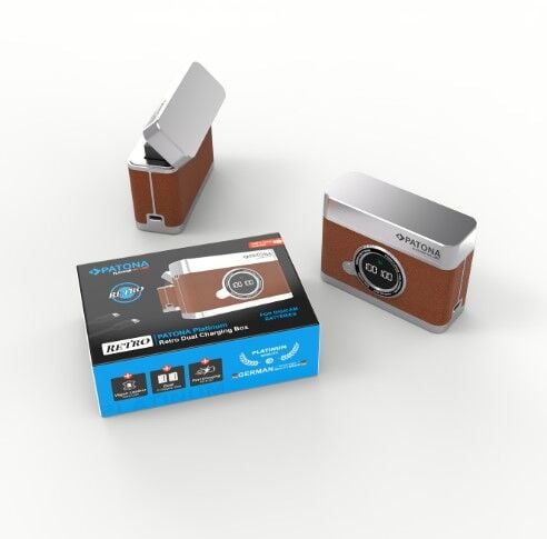Patona 4160 Platinum Retro Dual Charging Case USB-C Nikon EN-EL15