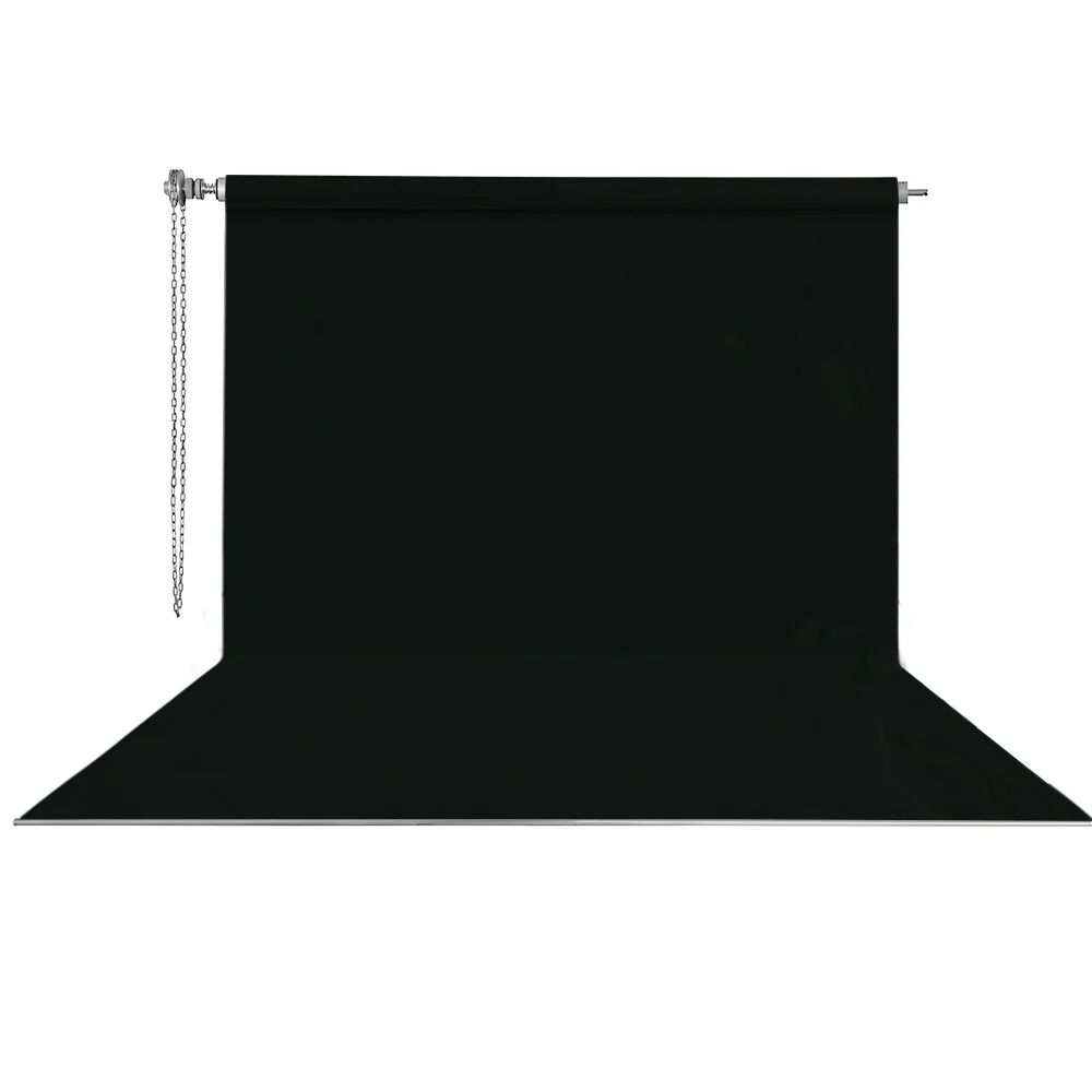 Stüdyo Teknik 270cm x 580cm Sonsuz Siyah Fon Perdesi Seti