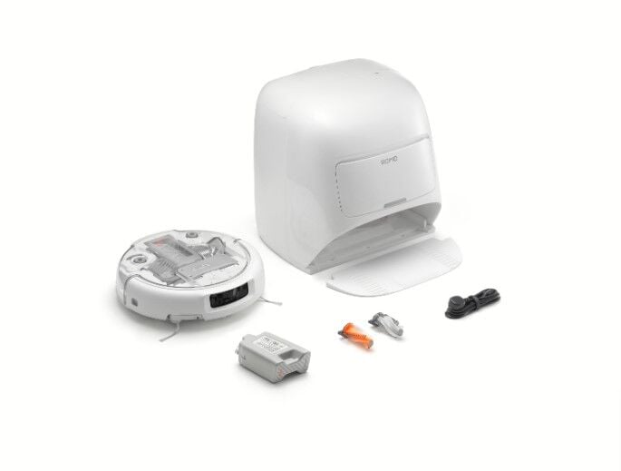 DJI Romo A Robot Süpürge, Paspas Pedleri ve Şeffaf Tasarım