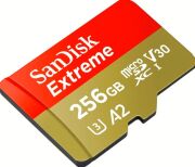 SanDisk Extreme 256GB 190/130MB/s microSDXC UHS-I A2 V30 4K