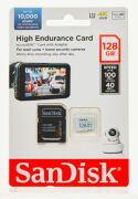 SanDisk High Endurance 128GB 100/40MB/s microSDXC C10 V30 Adaptörlü Hafıza Kartı SDSQQNR-128G-GN6IA