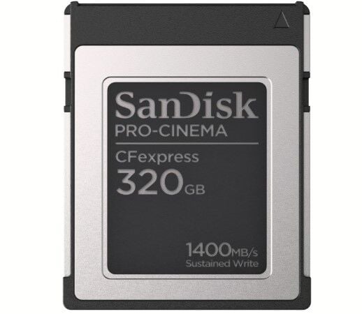 SanDisk 320GB PRO-Cinema CFexpress Type B  1700MB/s Read