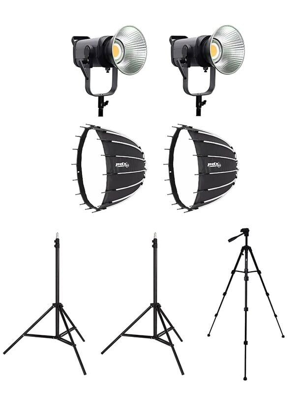 COBAC 300 Stüdyo Işığı (2) + 3 Mt Işık Ayağı (2) + SL70 Softbox (2) + 307 Tripod Işık Seti