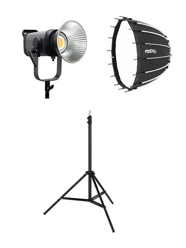 COBAC 300 Stüdyo Işığı (1) + 3 Mt Işık Ayağı (1) + SL90 Softbox (1) Işık Seti