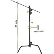 GVM C320 320cm C-Stand & Grip Arm Kit(130cm) (Siyah)